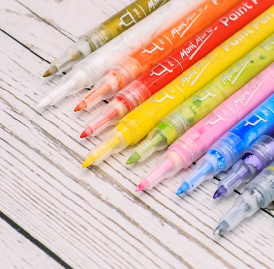 Acrylic Paint Pens Set 12 Fine Tip