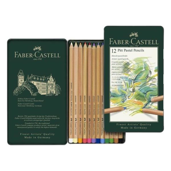Faber-Castell Pitt Pastel Pencil Tin of 12