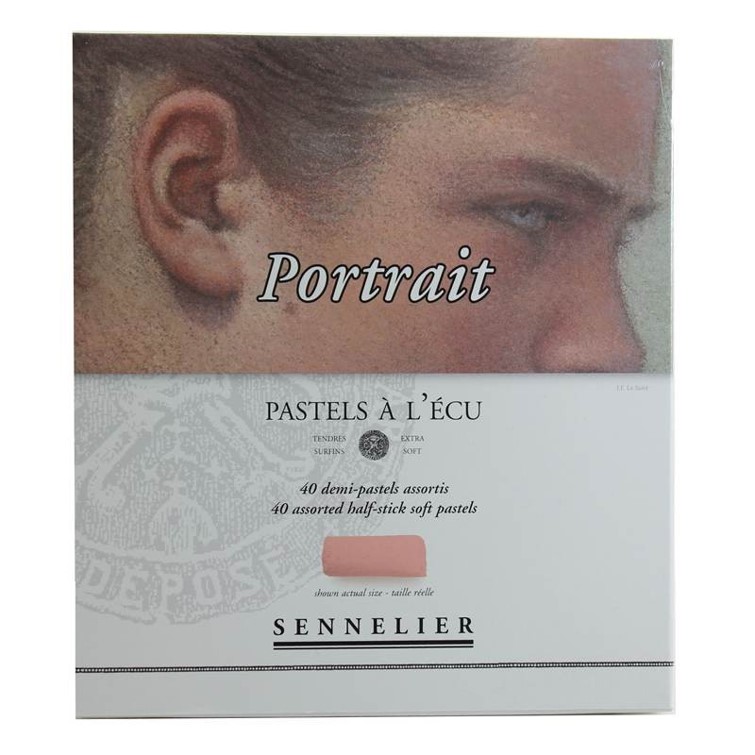 Sennelier 'Portrait' Extra Soft Half Pastels set of 40