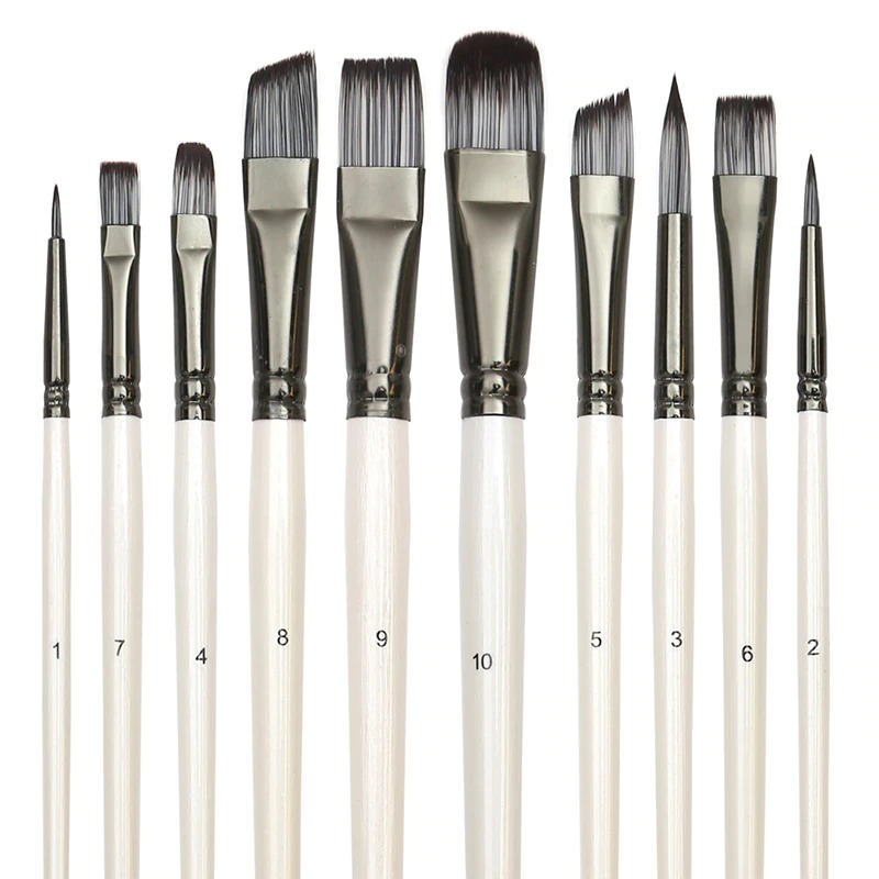 10 piece Taklon Brush Set