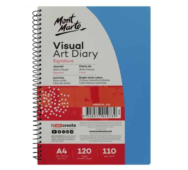 Visual Art Diary A4 120 pages