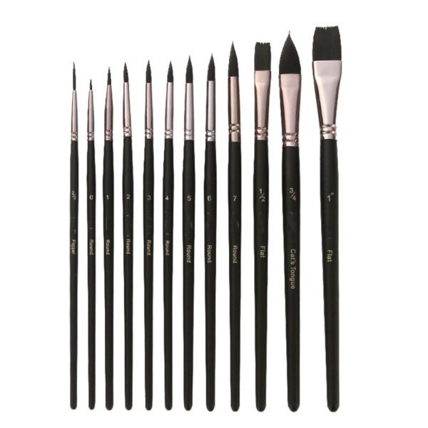 12pc Watercolour Brush Set