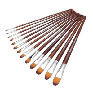 Long Nylon Handle Filbert Brushes