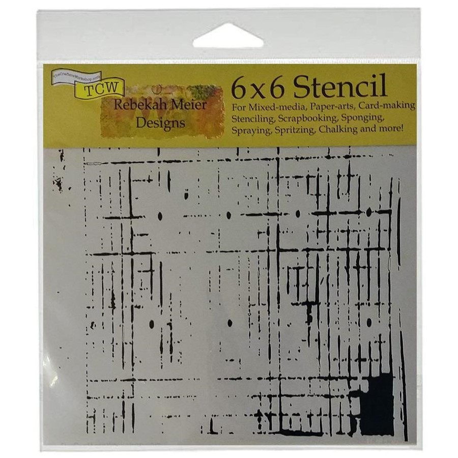 TCW456s Mini Sketch Grid Stencils