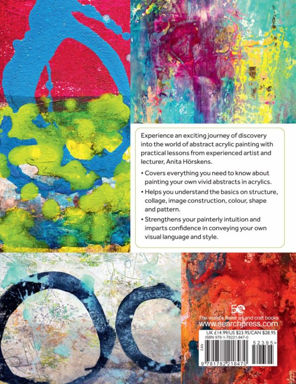 Expressive Abstracts in Acrylic Back Cover