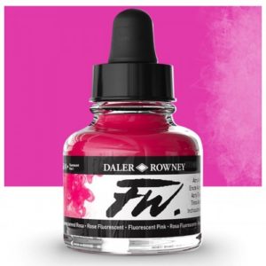 Fluorescent Pink FW Acrylic Ink