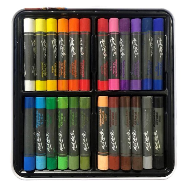 Water Soluble Oil Pastels inside tin
