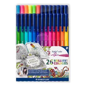 Tri Plus Fibre Color Marker Pens 26