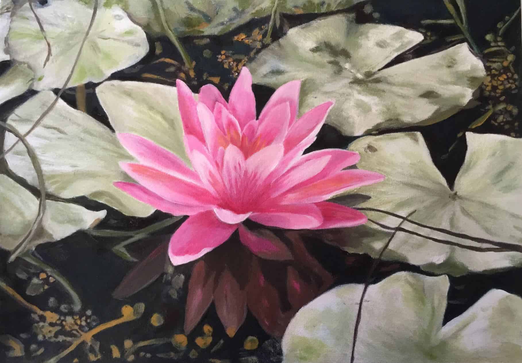 waterlilly painting