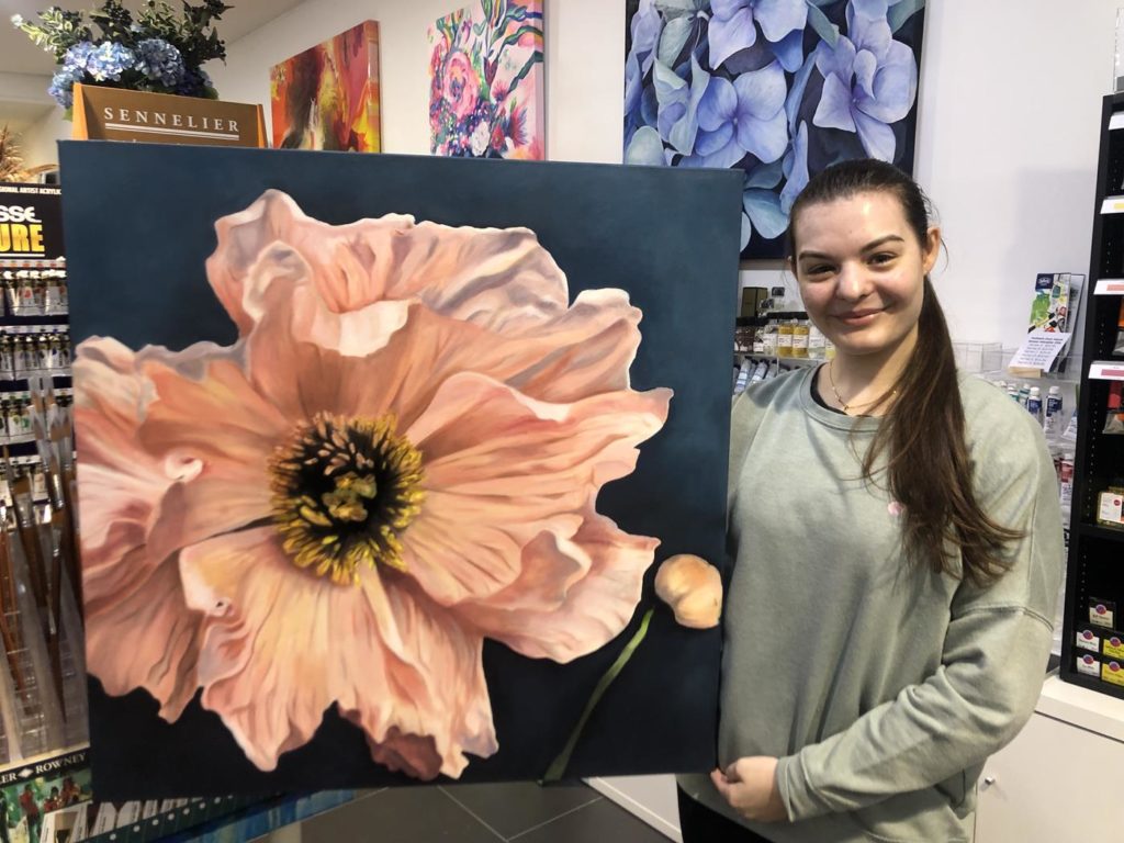 Katerina Trajkovski Close Focus Flower Painting