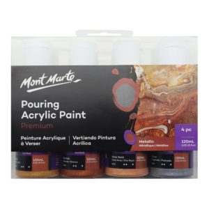 Metallic Pouring Paint Set 4pc