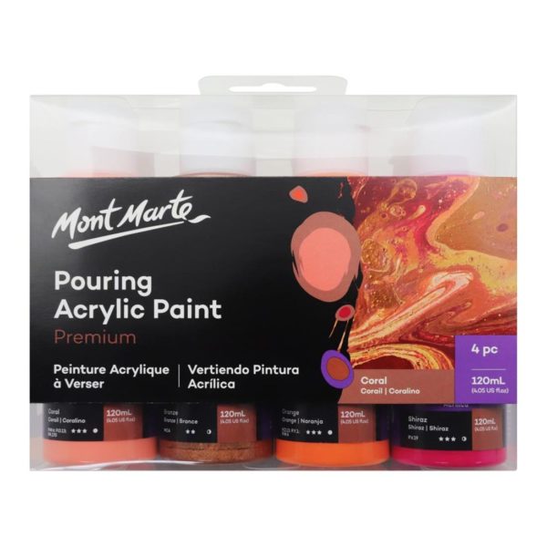 Mont Marte Coral Pouring Paint Set