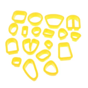18pc Polymer Clay Cutter Set Yellow