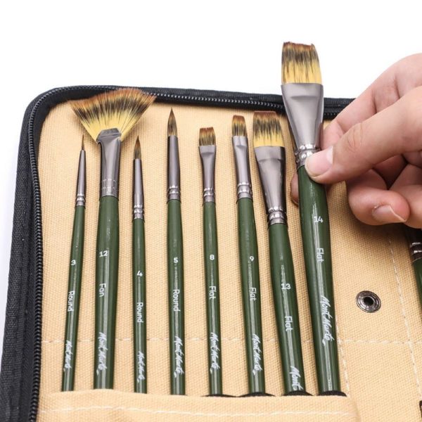 Brush set with Easel Wallet