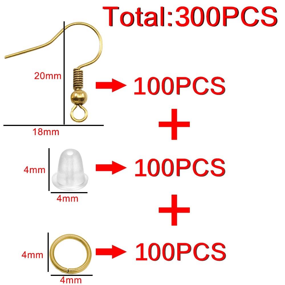 1000PCS DIY Jewelry Making Findings 925 Sterling Silver Earring Hooks Ear  Plugs | eBay