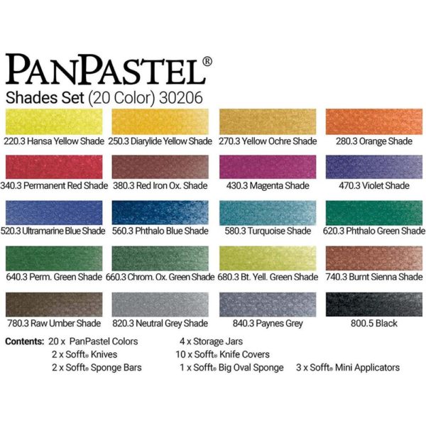 PanPastel Shades Set Colours
