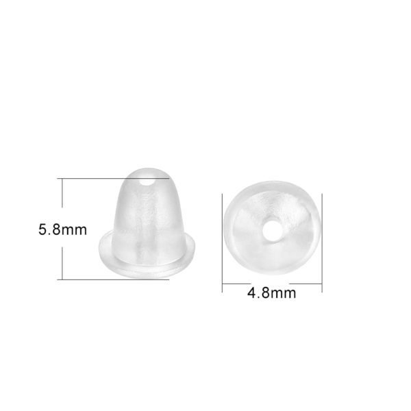 Silicone Earring Back 4.8mm x 5.8mm