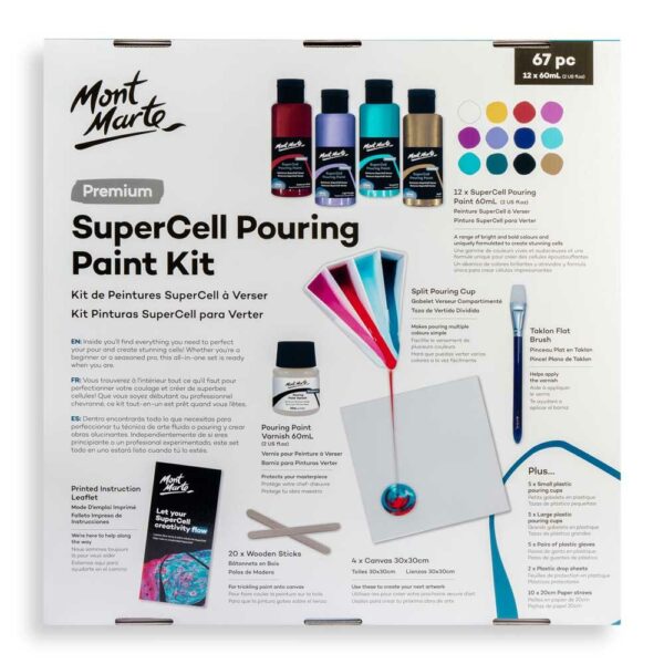 Premium SuperCell Pouring Paint Kit