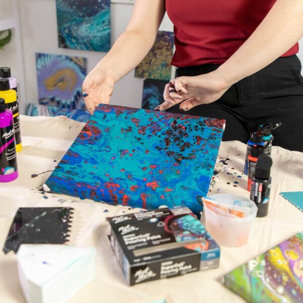 Galaxy Super Cell Acrylic Paint Pouring