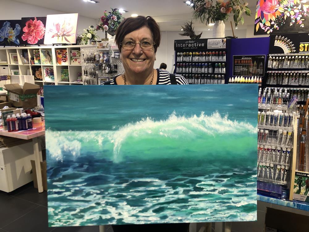 Ocean Painting in Oil