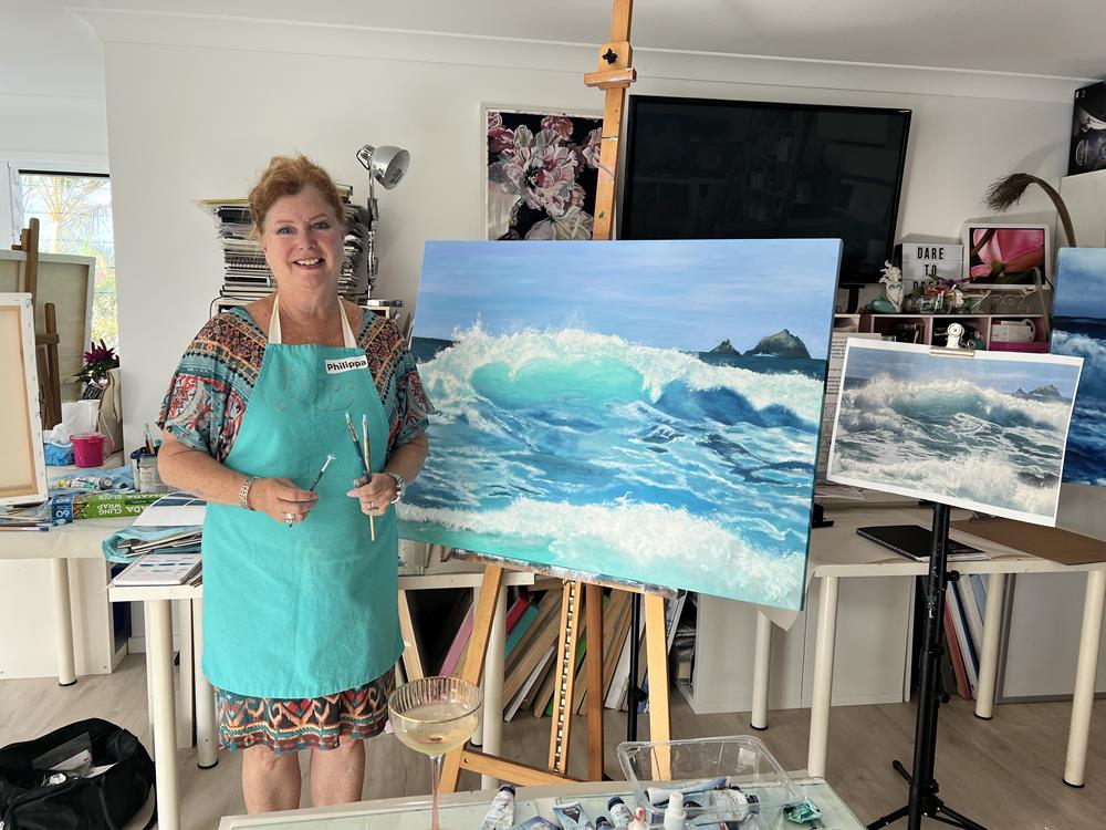 Phillipa Ocean Scape Painting