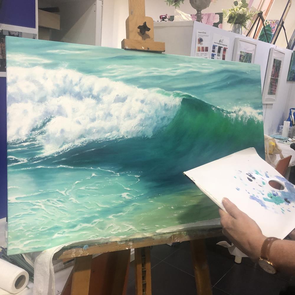 Seascape Painting in Class
