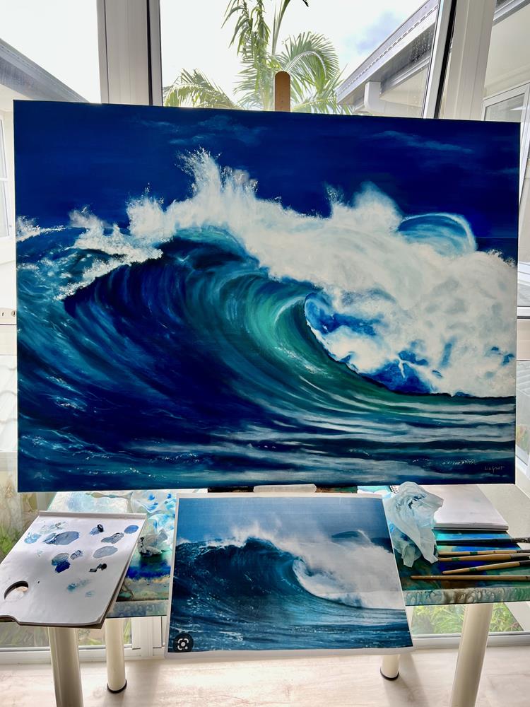 Lizzy's Ocean Wave Painting